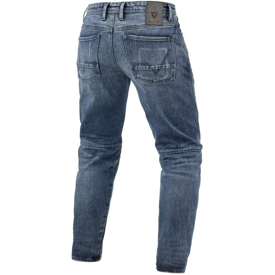 Rev'it RILAN TF Motorradjeans Mittelblau Vintage L34