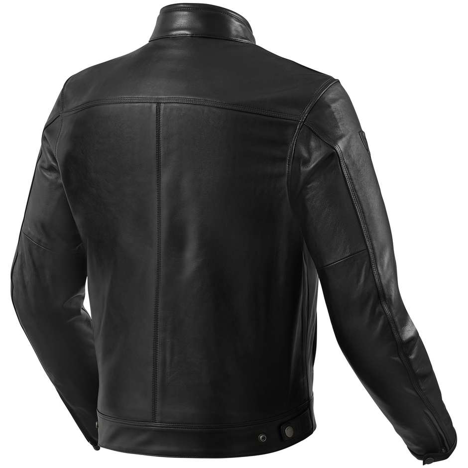Rev'it ROAMER 2 Custom Leather Motorcycle Jacket Black