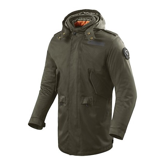 Rev'it Ronson Dark Green Fabric Motorcycle Jacket For Sale Online ...