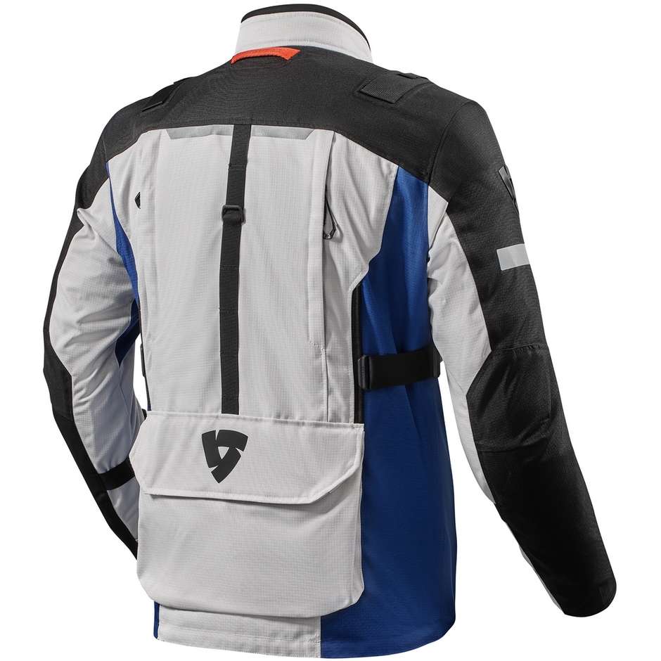 Rev'it SAND 4 H2O Touring Motorcycle Jacket Silver Blue