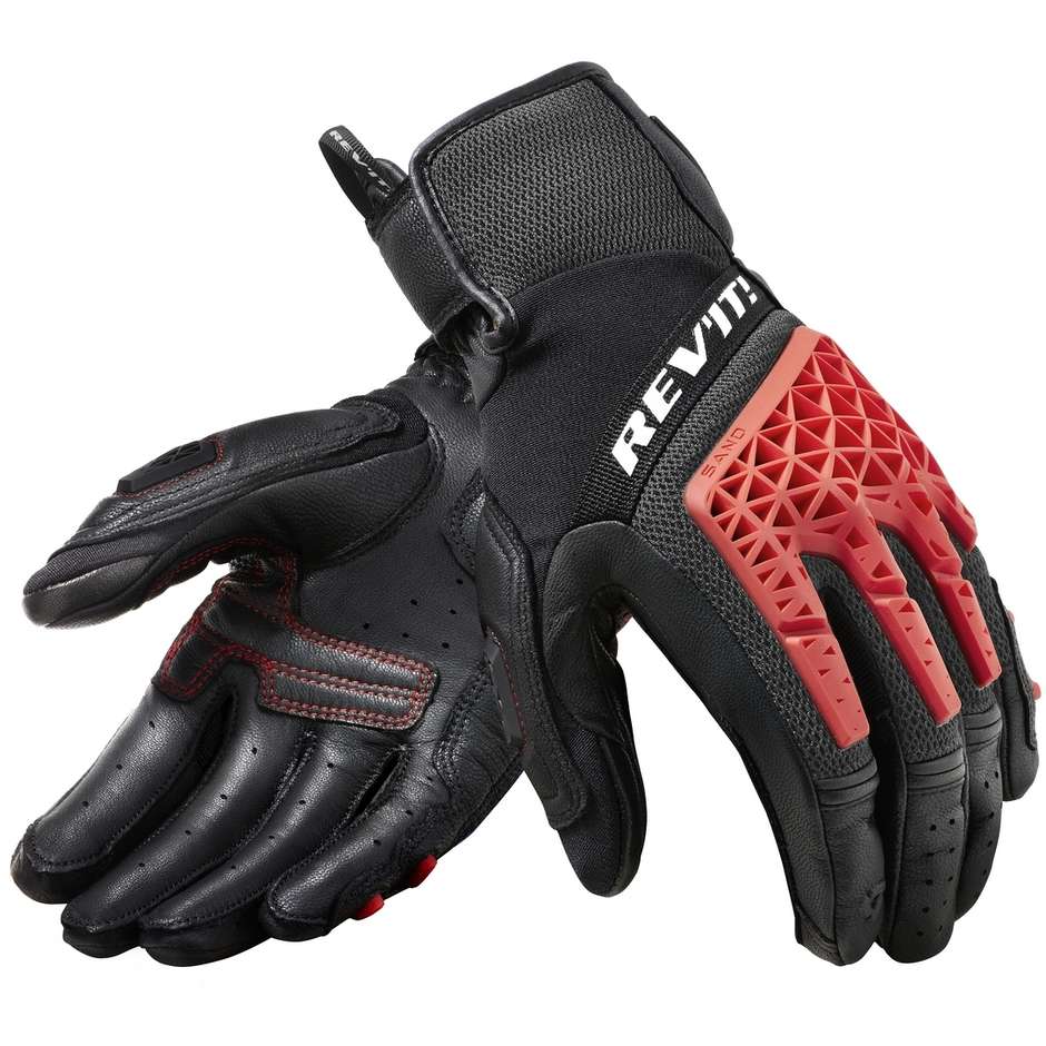 Rev'it SAND 4 Touring Motorcycle Gloves Black Red