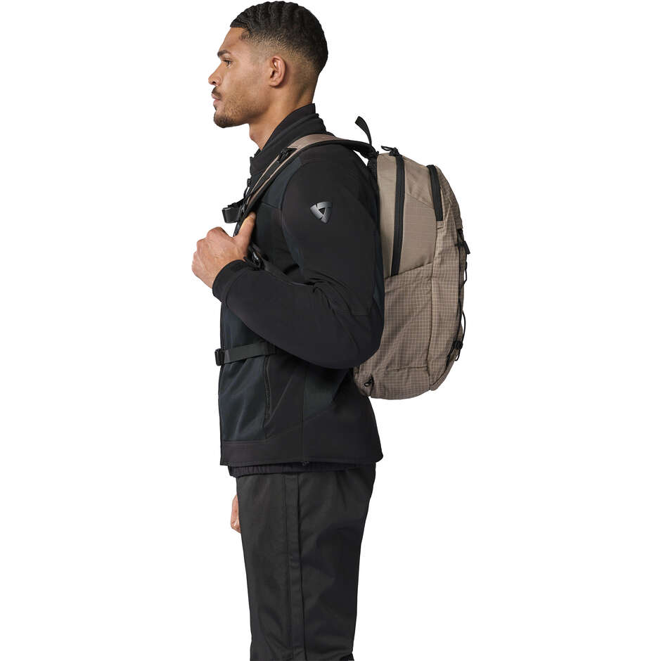 REV'IT Saroa Motorradrucksack Sand Schwarz