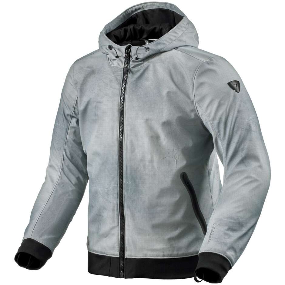 Rev'it SAROS WB Stoff Motorradjacke Grau Dunkelgrau