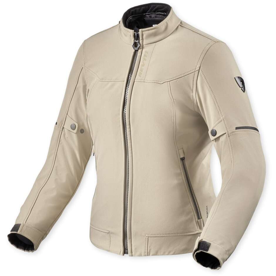 Veste de moto Rev'it Shade 2 H2O pour femme couleur sable