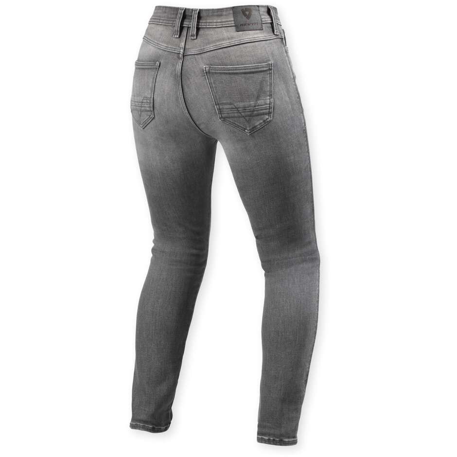 Rev'it Shelby 3 Skinny Ladies Motorcycle Jeans Medium Gray used - L32