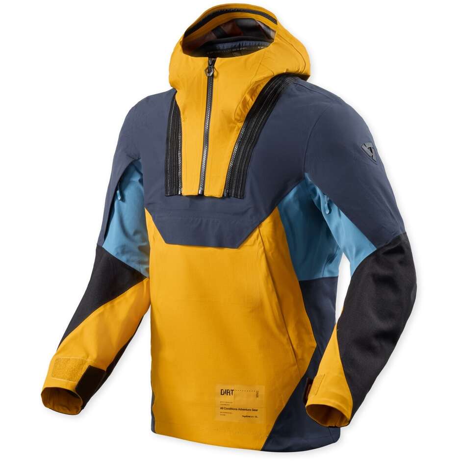 Rev'it Smock Blackwater 3 H2O Motorradjacke Gelb Ocker Blau