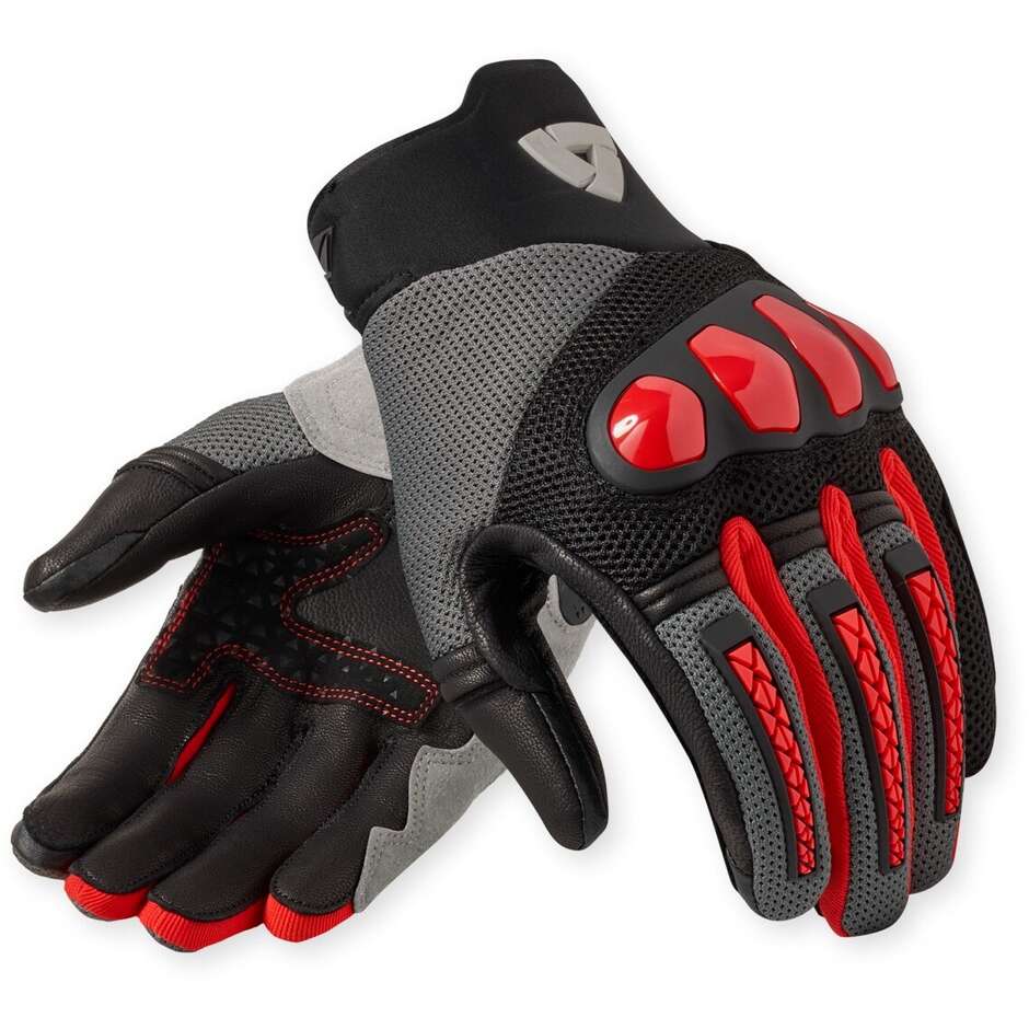 Rev'it Speedart Air Motorradhandschuhe grau rot