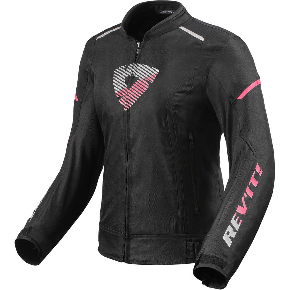 Rev'it SPRINT H2O Women's Motorcycle Jacket Black Pink