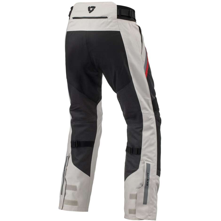 Rev'it Stoff-Motorradhose TORNADO 4 H2O Silber Schwarz Standard