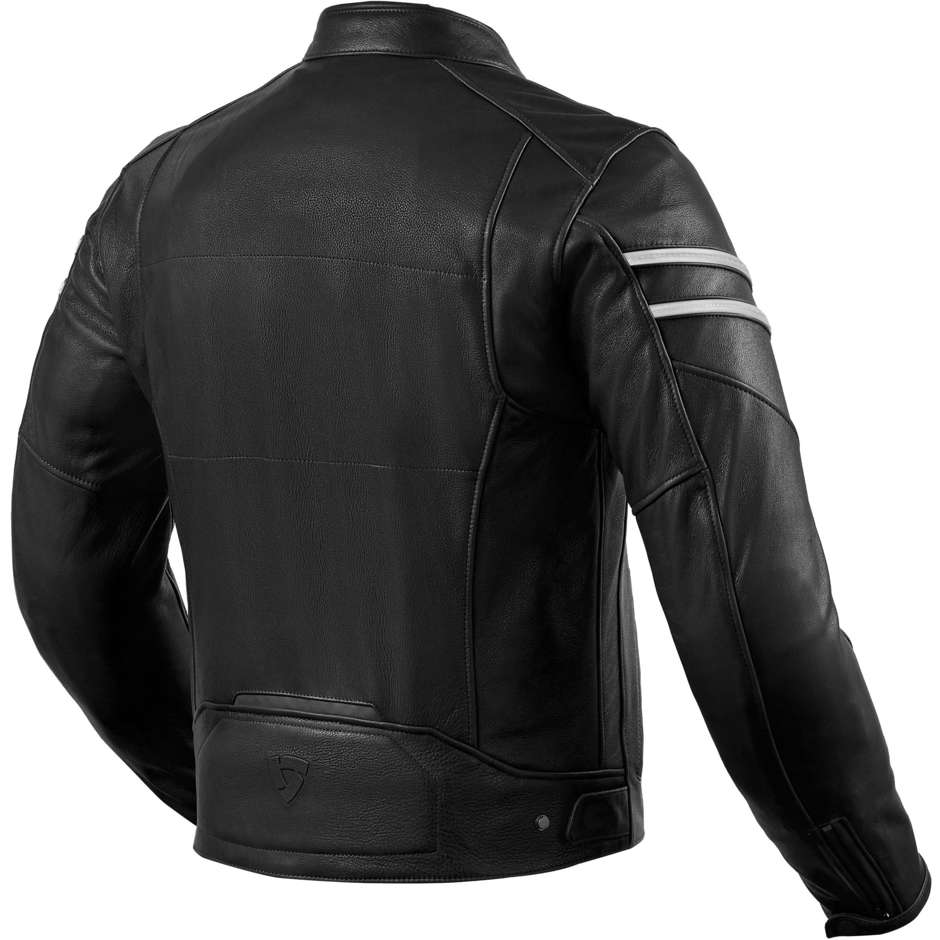 Rev'it STRIDE Custom Leather Motorcycle Jacket Black