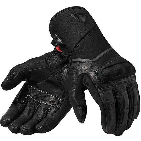 Rev'it SUMMIT 3 H2O Touring Leather Motorcycle Gloves Black