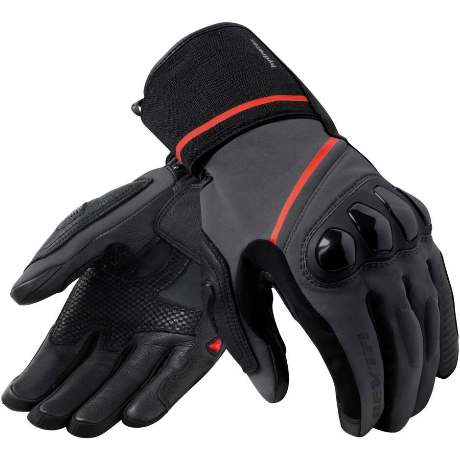 Rev'it SUMMIT 4 H2O Motorcycle Touring Gloves Black Gray