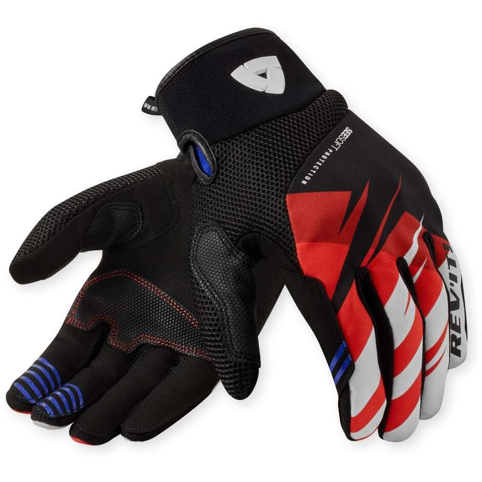 Rev'it Surge Motorcycle Gloves Black Red