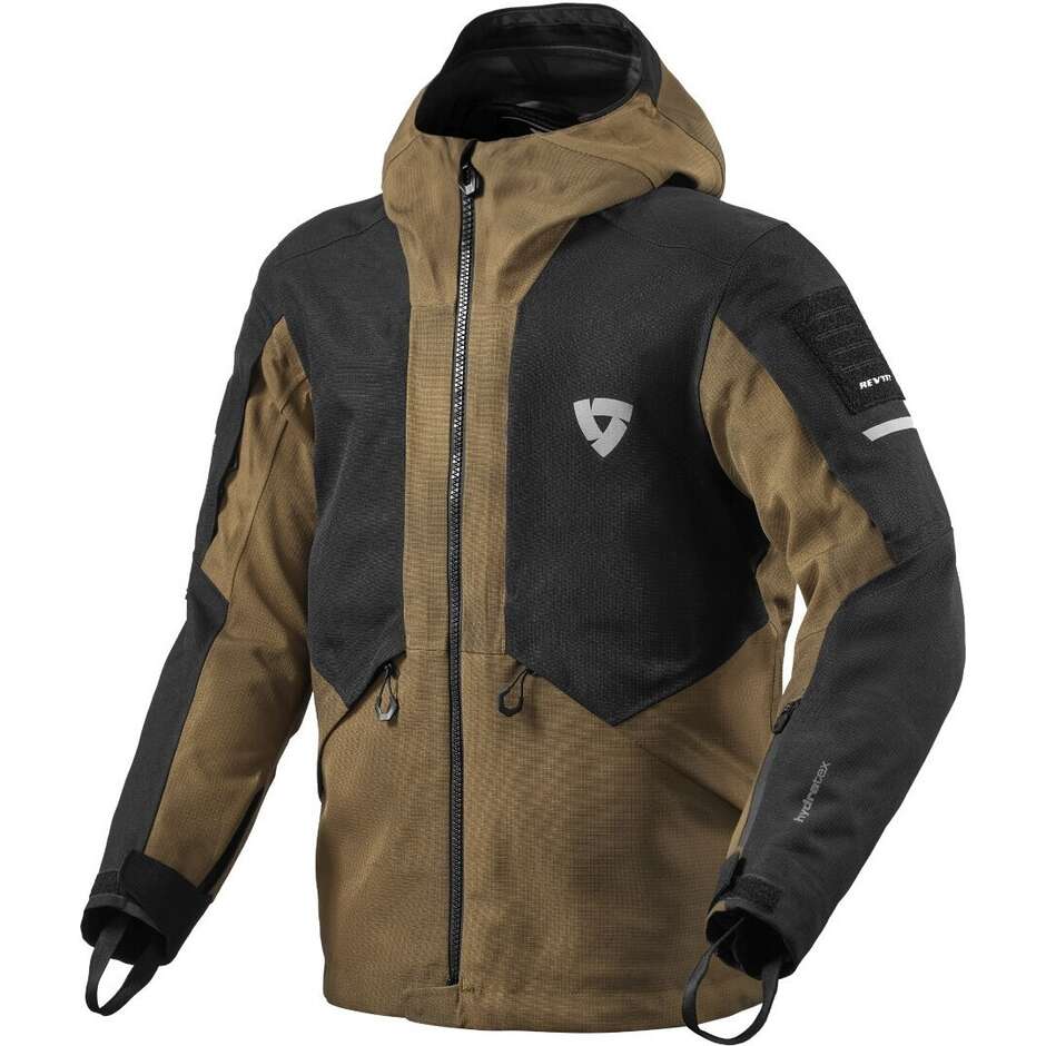 Rev'it Tectonic H2O Motorradjacke Schwarz Braun