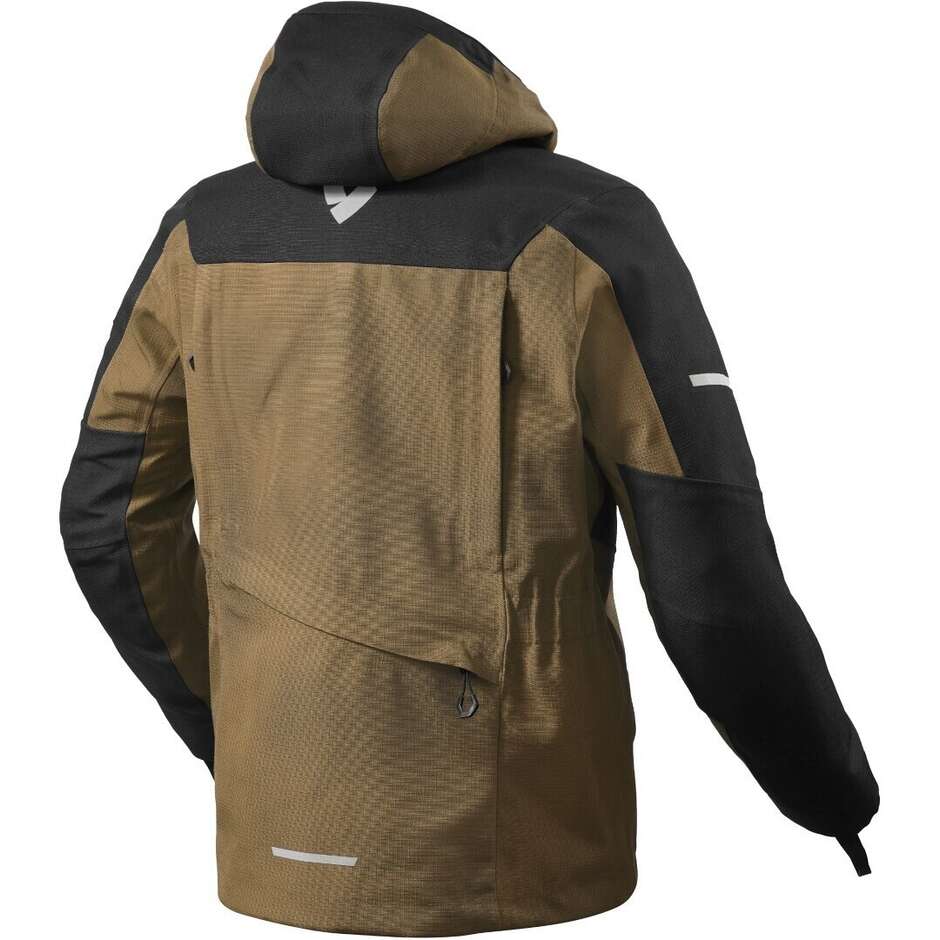 Rev'it Tectonic H2O Motorradjacke Schwarz Braun