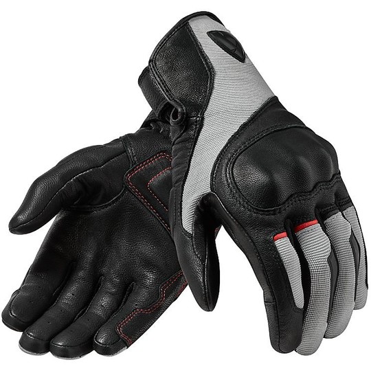 Rev'it TITAN Black Motorcycle Leather and Fabric Gloves