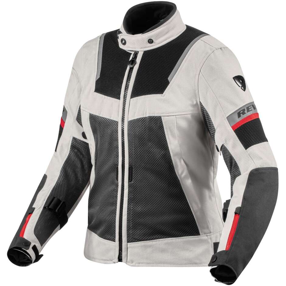 Rev'it TORNADO 4 H2O LADIES Damen Motorradjacke Silber Schwarz