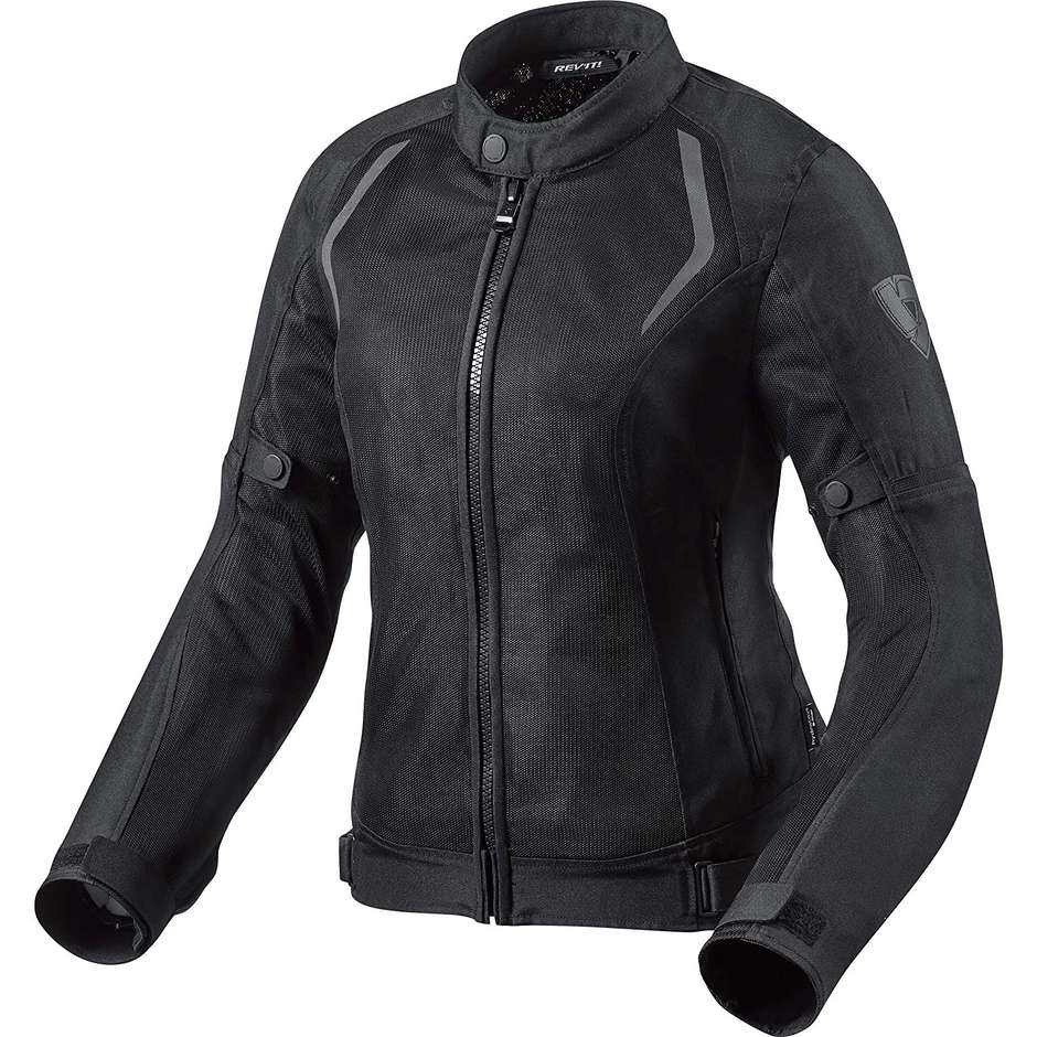 Rev'it TORQUE LADY Perforated Motorcycle Jacket for Women in Black
