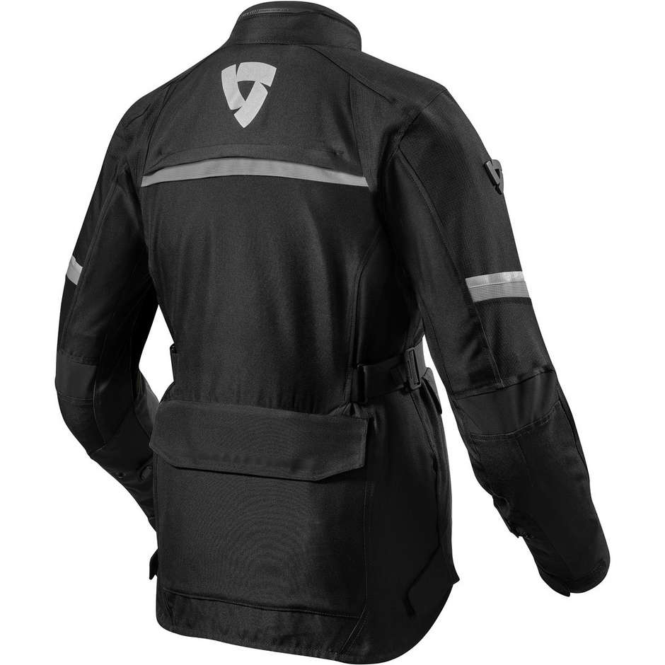 Rev'it Touring Jacket for Women in Motorcycle Fabric Jacket OUTBACK 3 LADIES Black Silver