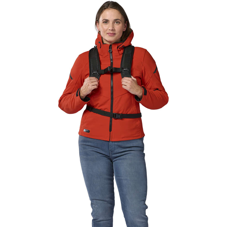 REV'IT Traject Motorcycle Backpack Black Red