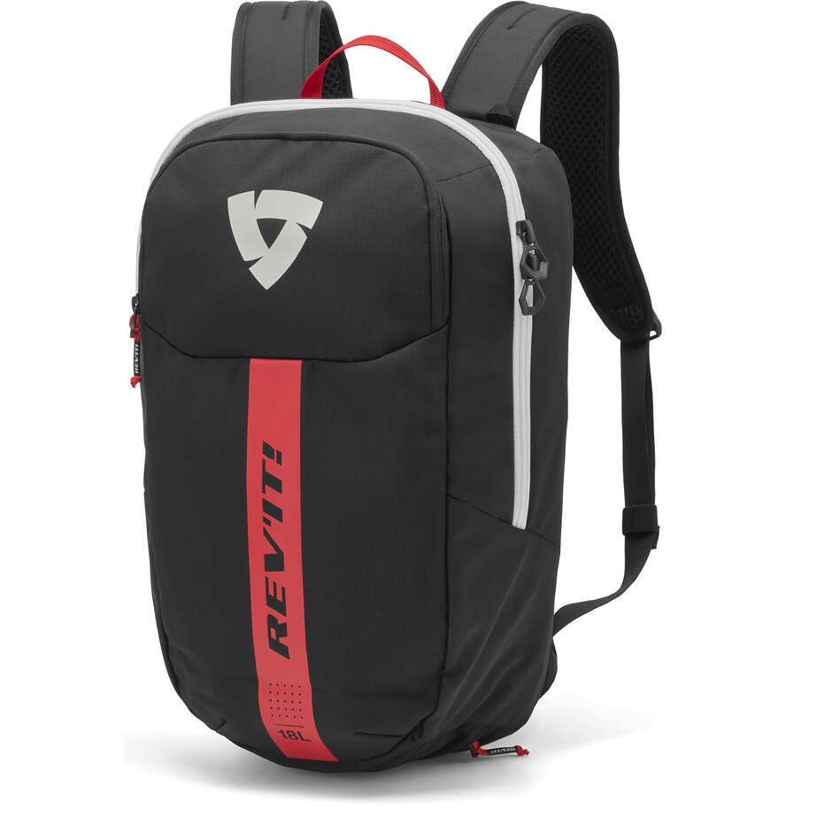 REV'IT Traject Motorradrucksack Schwarz Rot
