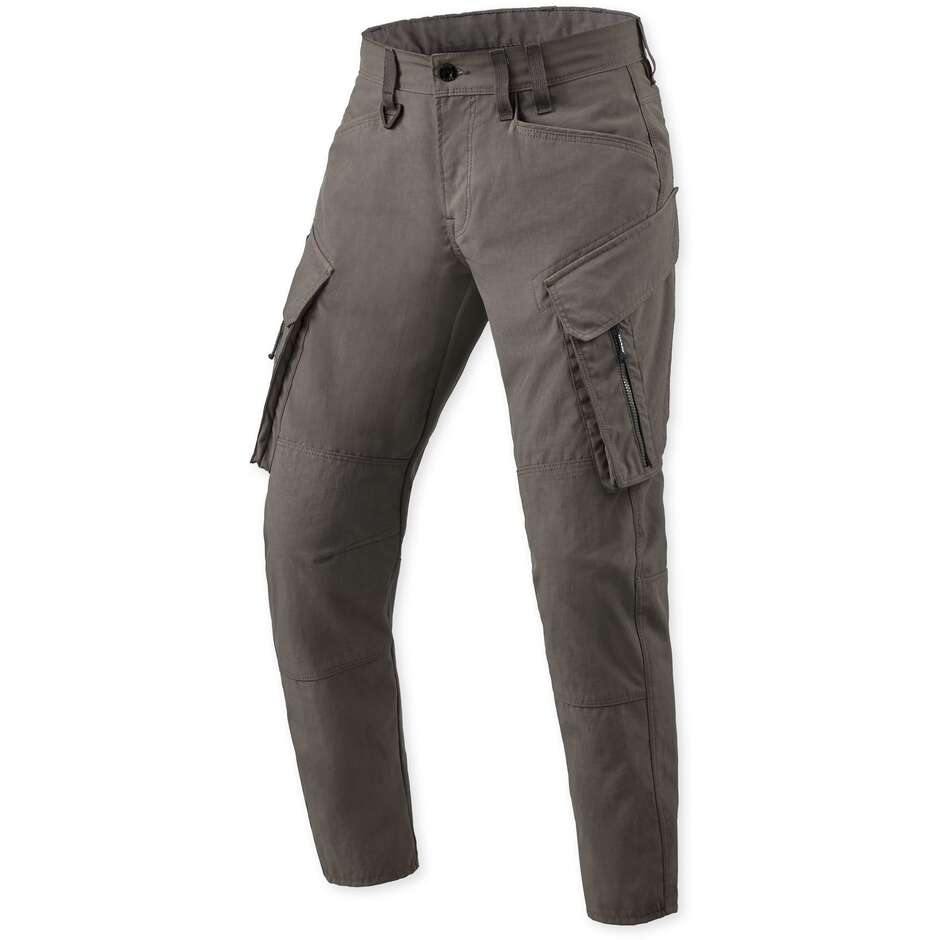 Rev'it Tristan Tapered Cargo Motorcycle Jeans Black Olive L32