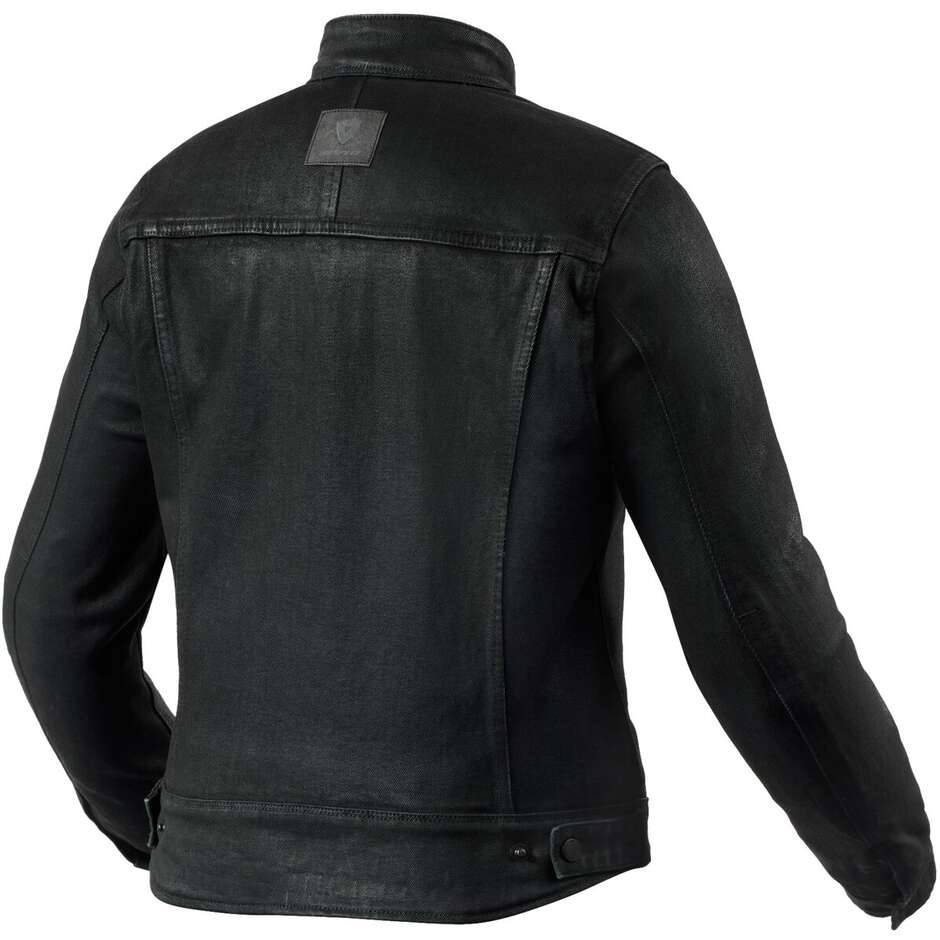 Rev'it TRUCKER LADIES Black Fabric Motorcycle Jacket