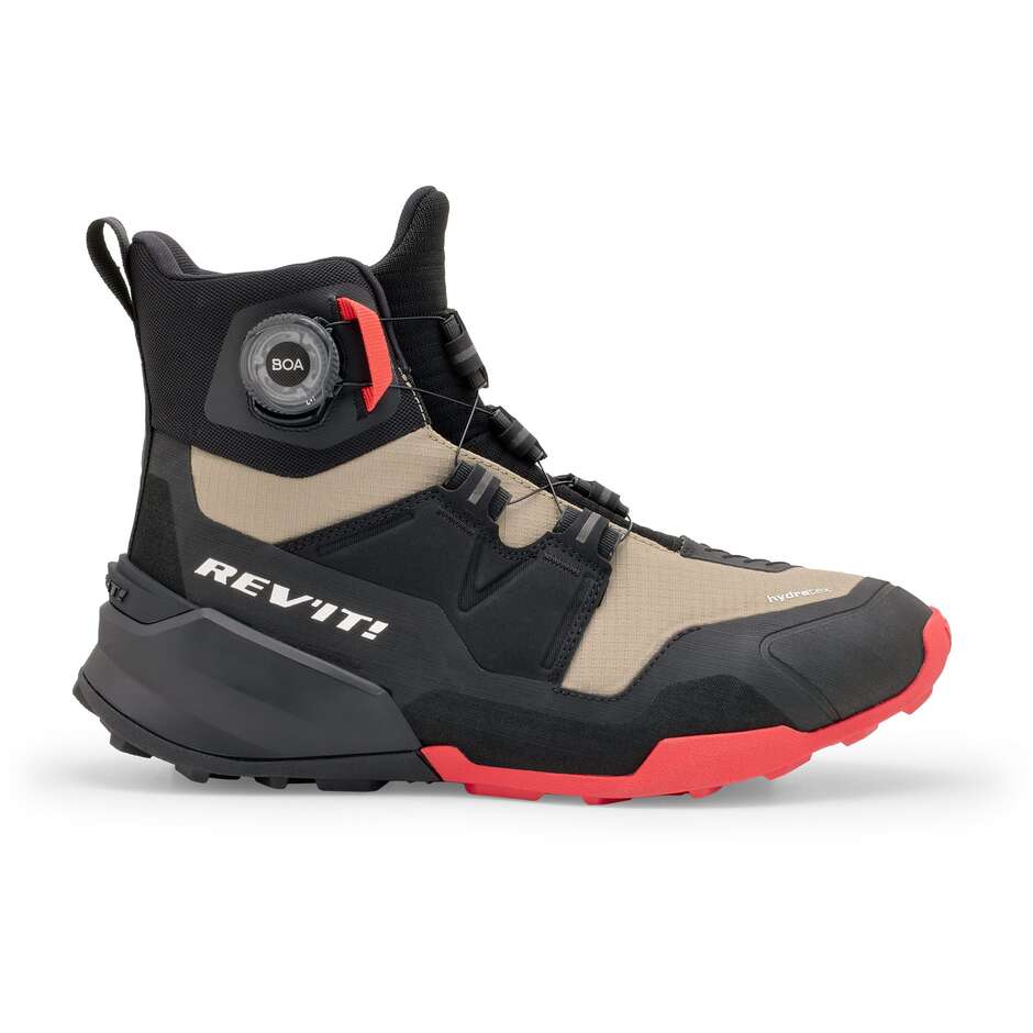 Rev'it Undercut H2O Motorcycle Shoes Black Sand