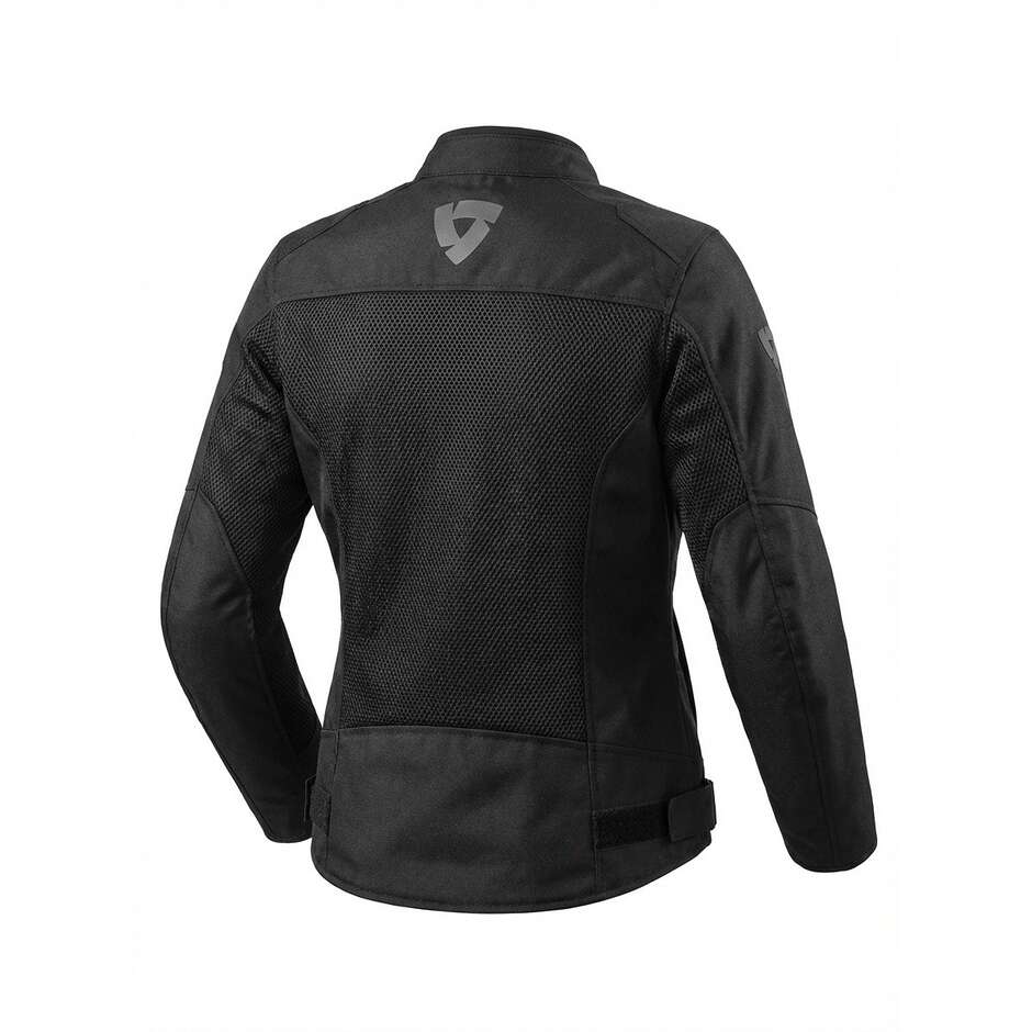 Rev'it Vale Veste de moto d'été perforée pour femme, noire