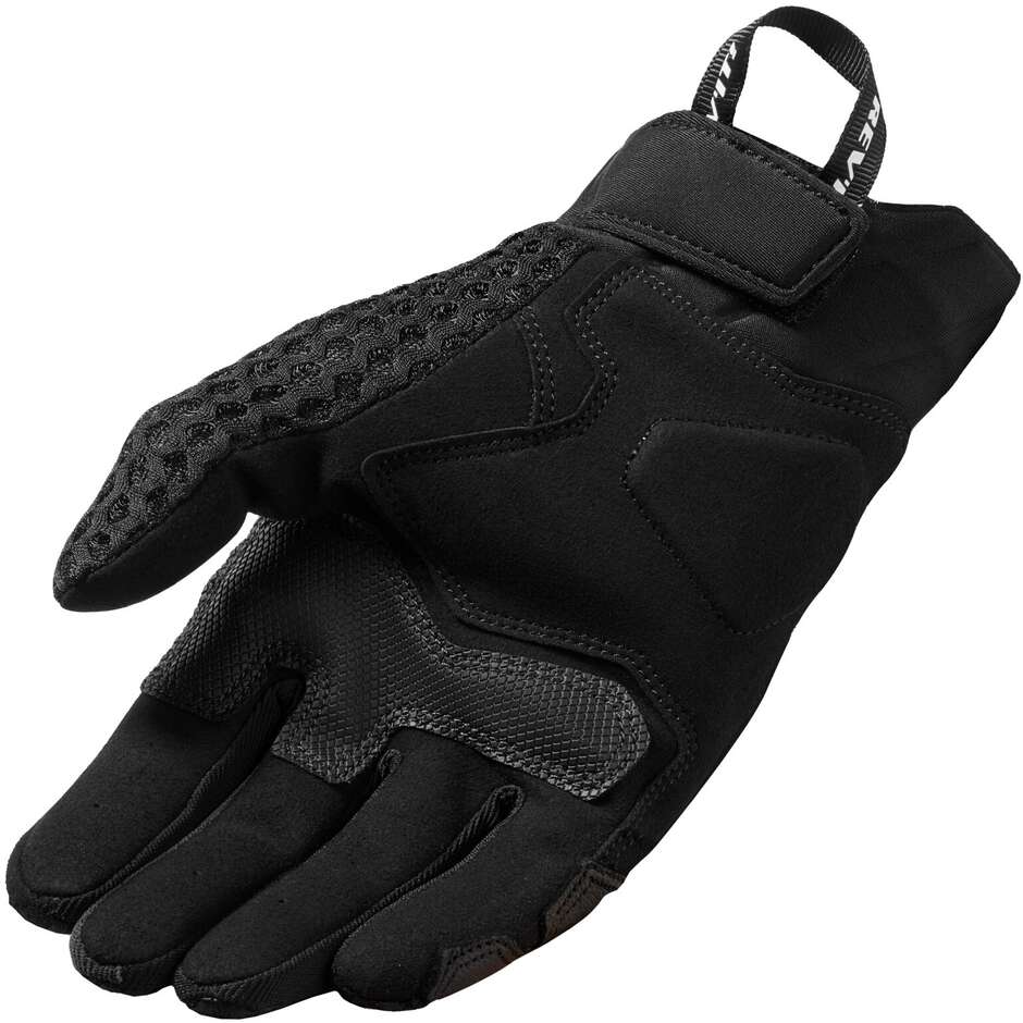 Rev'it VELOZ Black Fabric Motorcycle Gloves