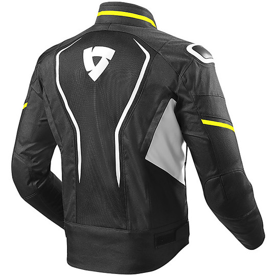 Rev'it VERTEX AIR Fabric Jacket Black Fluorescent Yellow