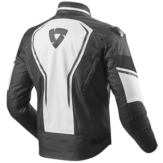 Rev'it VERTEX Motorcycle Jacket Black White