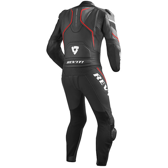 Rev'it VERTEX Pro Divisiible Motorcycle Suit Black Red