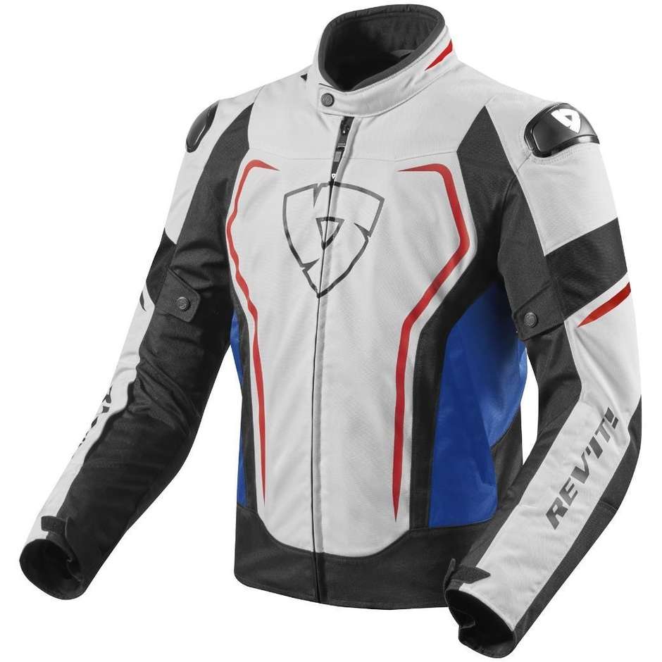 Rev'it VERTEX TL Sport Fabric Motorcycle Jacket Blue White