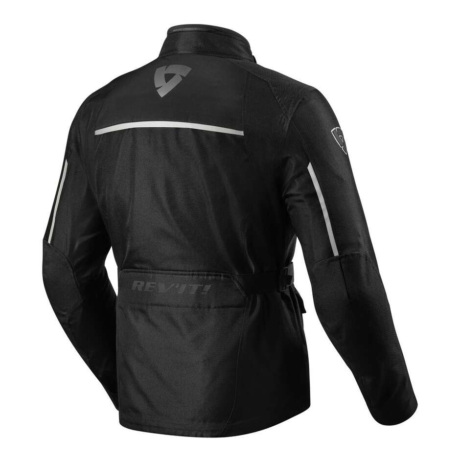Rev'it VOLTIAC 2 Touring Fabric Motorcycle Jacket Black Silver