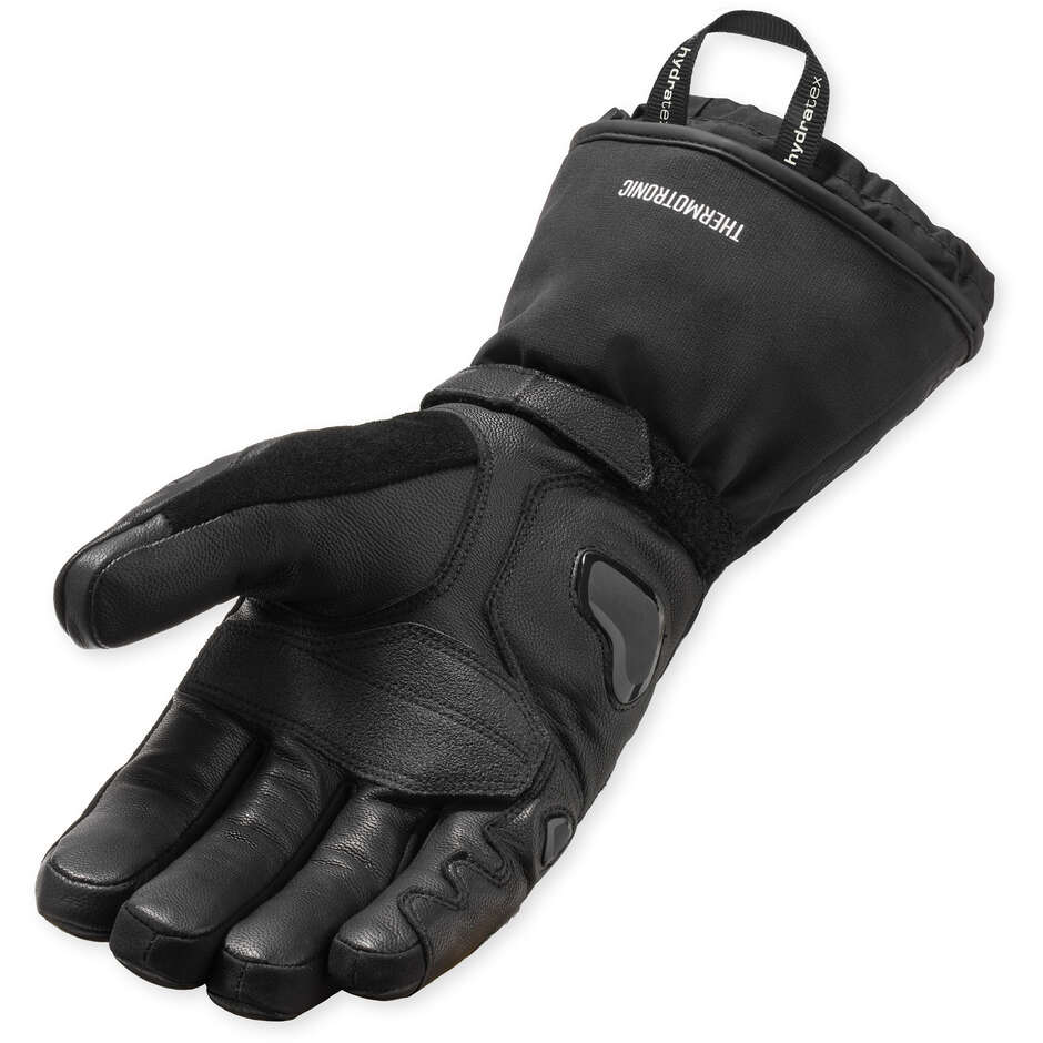 REV'IT Warp H2O Beheizbare Motorradhandschuhe Schwarz