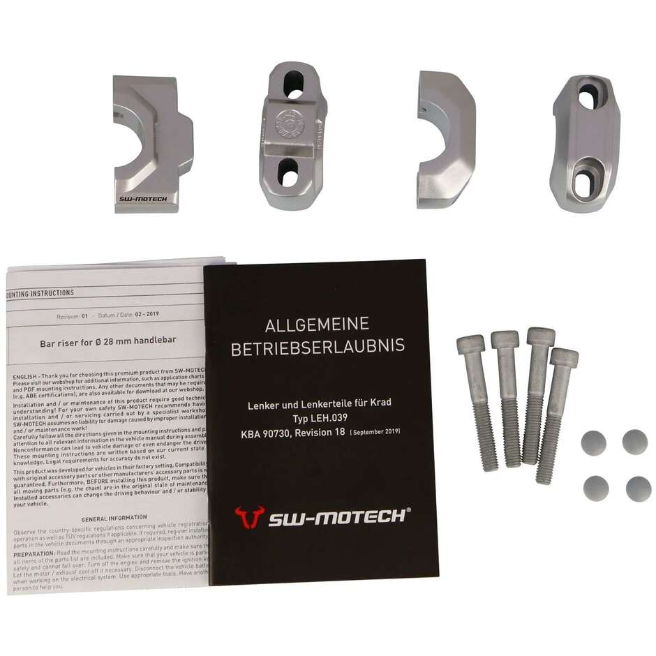 Riser Bar 28mm Sw-Motech EH000392410030S Per Modelli in Descrizione
