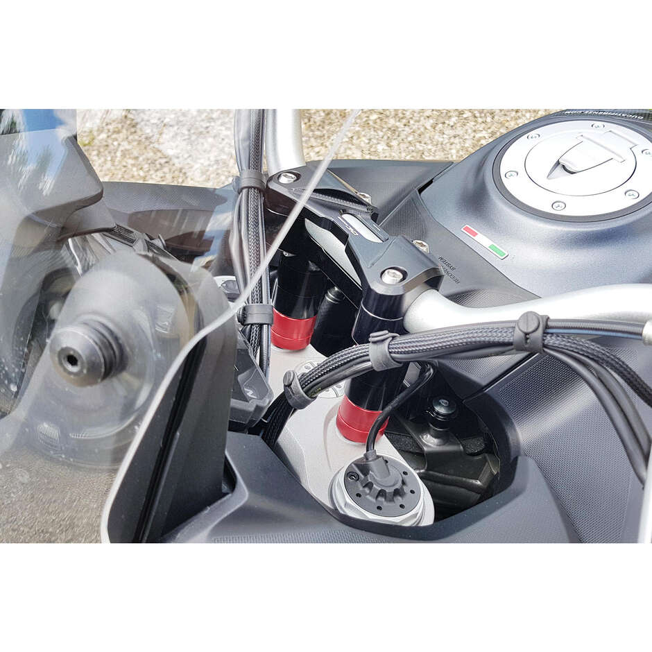 Riser komplett RM251 für Ducati Multistrada CNC Racing Schwarz
