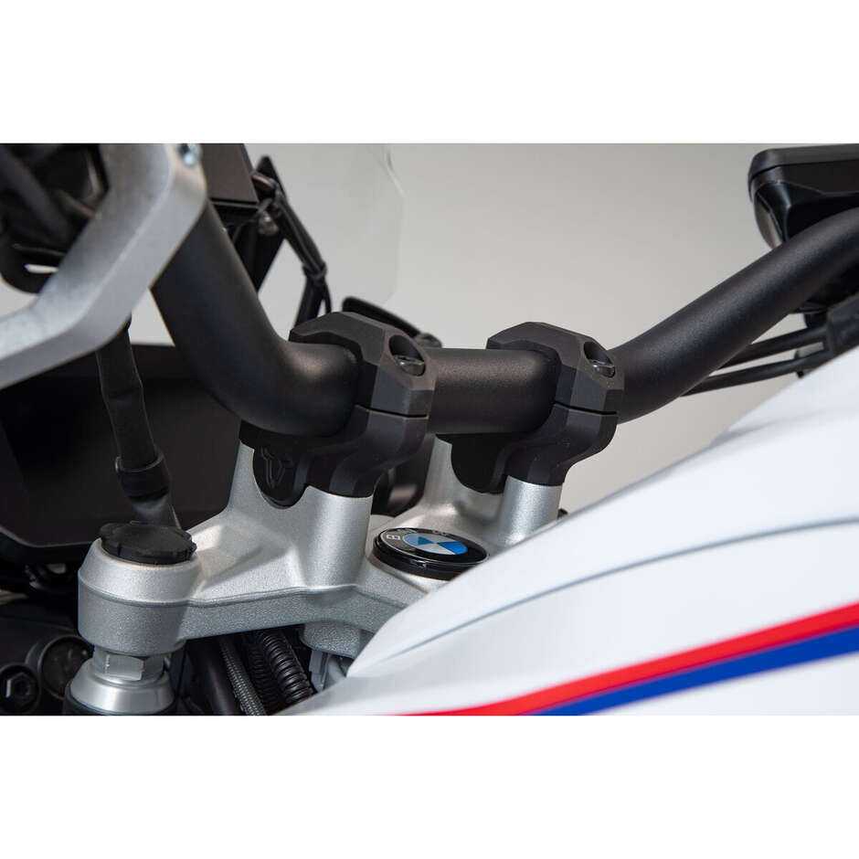 Riser Manubrio Inclinato Nero Sw-Motech LEH.07.039.12601/B Per Modelli BMW