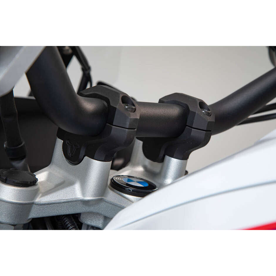 Riser Manubrio Inclinato Nero Sw-Motech LEH.07.039.12601/B Per Modelli BMW