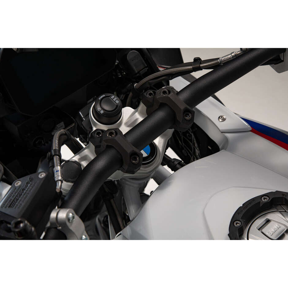 Riser Manubrio Inclinato Nero Sw-Motech LEH.07.039.12601/B Per Modelli BMW