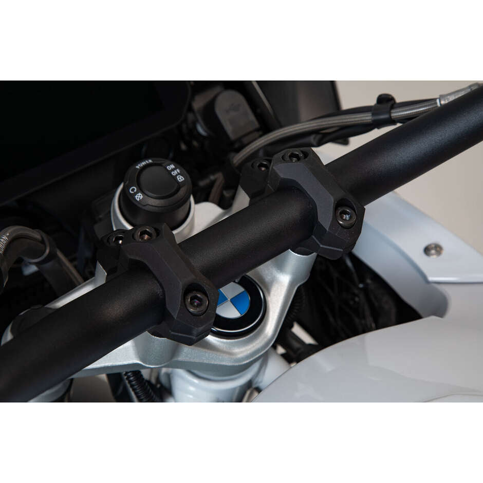 Riser Manubrio Inclinato Nero Sw-Motech LEH.07.039.12601/B Per Modelli BMW
