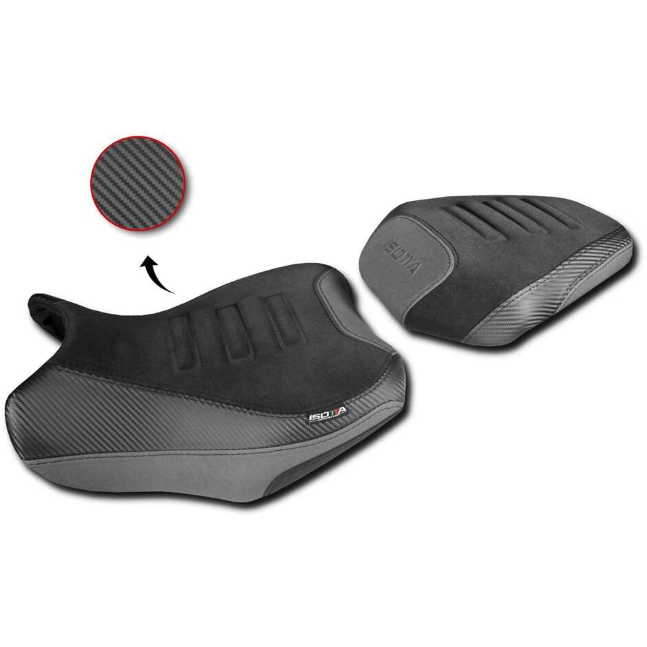 Rivestimento Sella Isotta Confort In Fibra 3D Benelli TRK 702 dal 2023 Triplo Nero