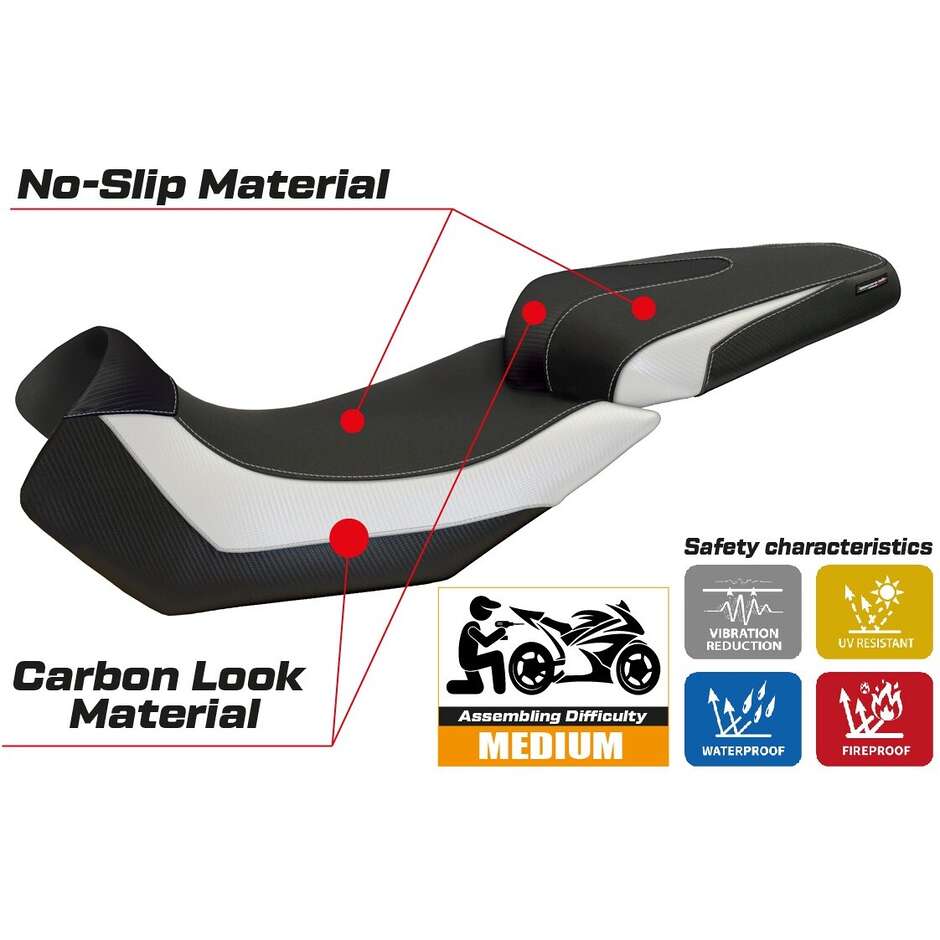 Rivestimento Sella TPZ Italia Specifico Per Aprilia Caponord 1200 2013 - 2017 Modello Nuoro 2