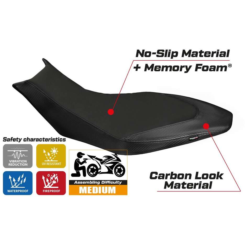 Rivestimento Sella TPZ Italia Specifico Per Aprilia Dorsoduro 750 - 900 - 1200 2010-2020 Modello Trieste Comfort System