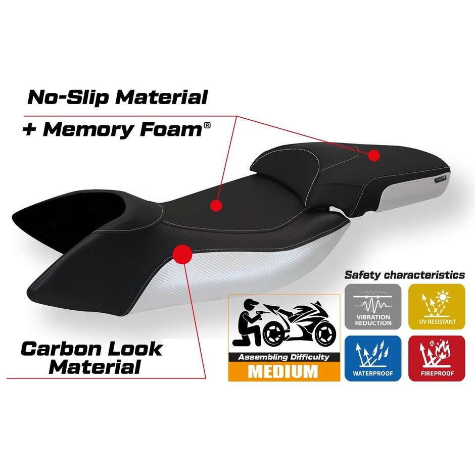 Rivestimento Sella TPZ Italia Specifico Per Aprilia Mana 850 2007-2016 Modello Praya 1 Comfort System
