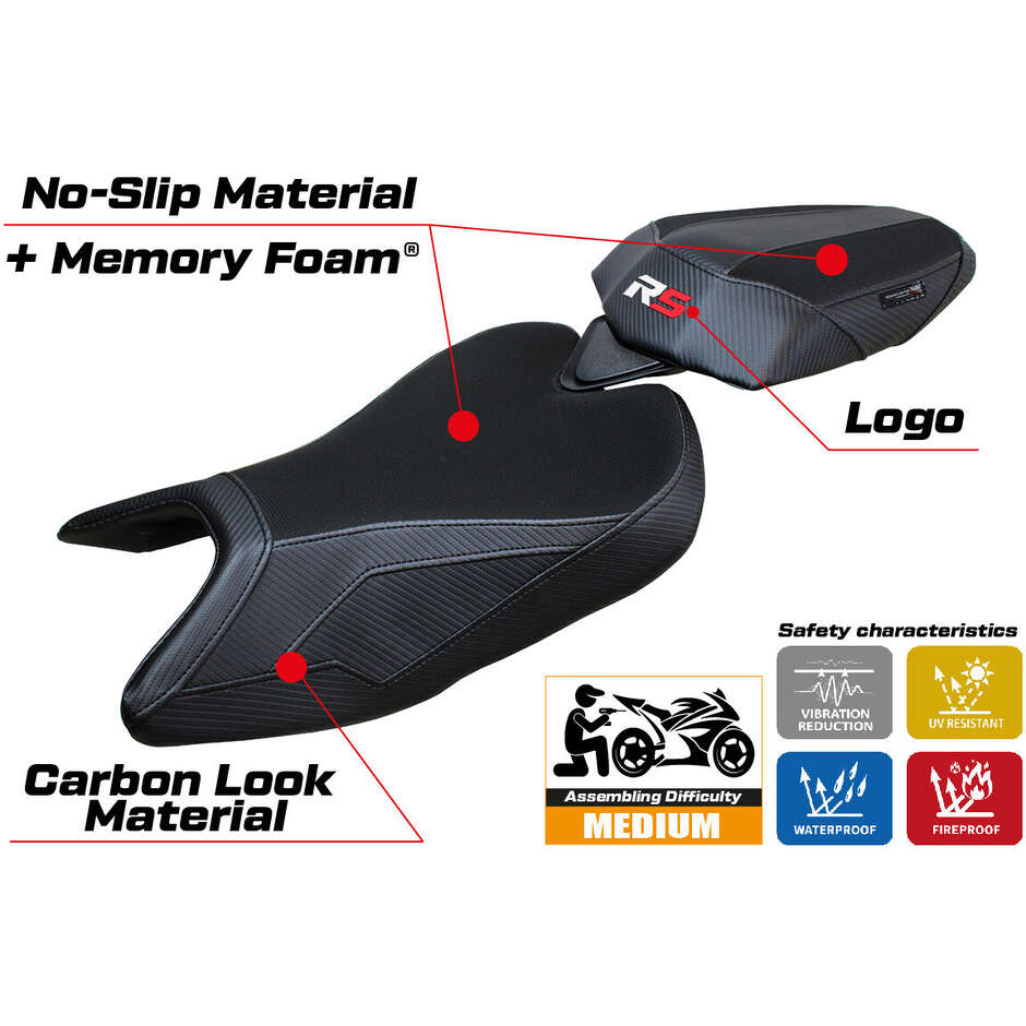 Rivestimento Sella TPZ Italia Specifico Per Aprilia RS 457 2023-2025 Modello Bezz Comfort System
