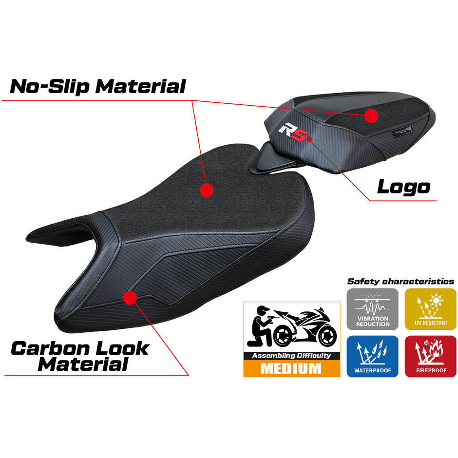 Rivestimento Sella TPZ Italia Specifico Per Aprilia RS 457 2023-2025 Modello Bezz Ultragrip