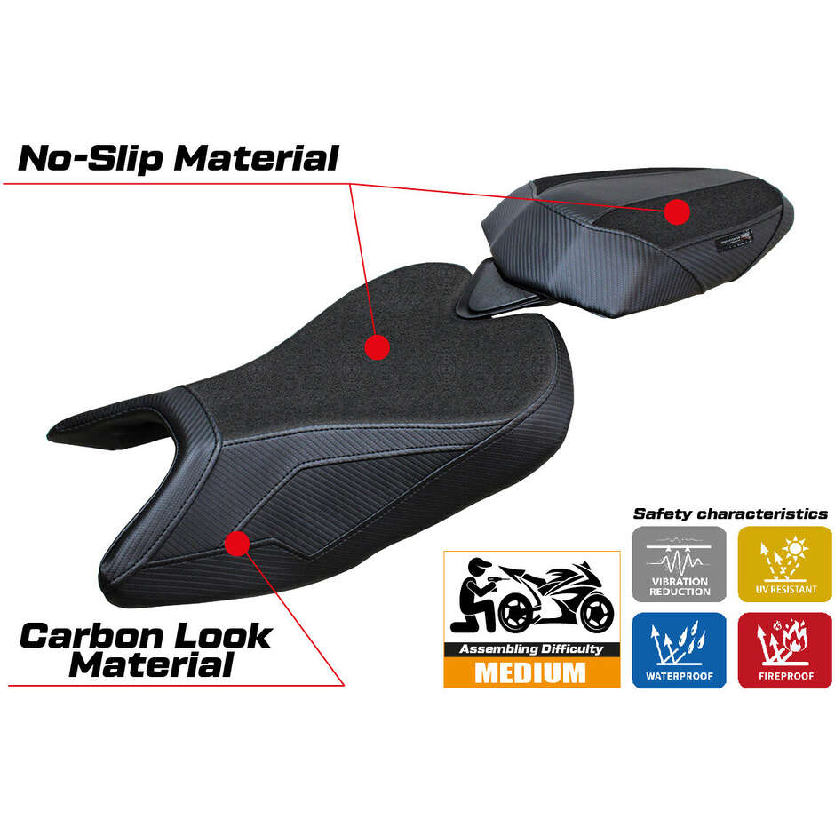 Rivestimento Sella TPZ Italia Specifico Per Aprilia RS 457 2023-2025 Modello Bezz Ultragrip