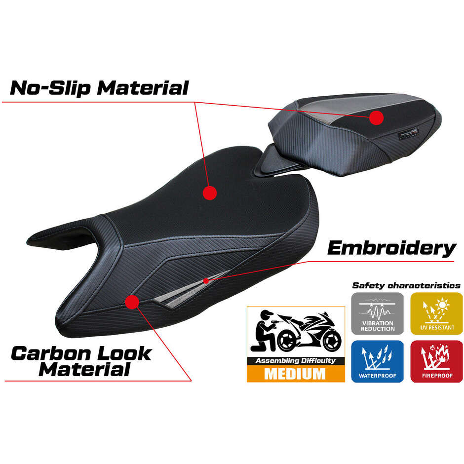 Rivestimento Sella TPZ Italia Specifico Per Aprilia RS 457 2023-2025 Modello Bezz